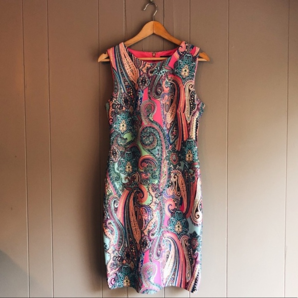Tommy Hilfiger Sleeveless Scuba Sheath Dress